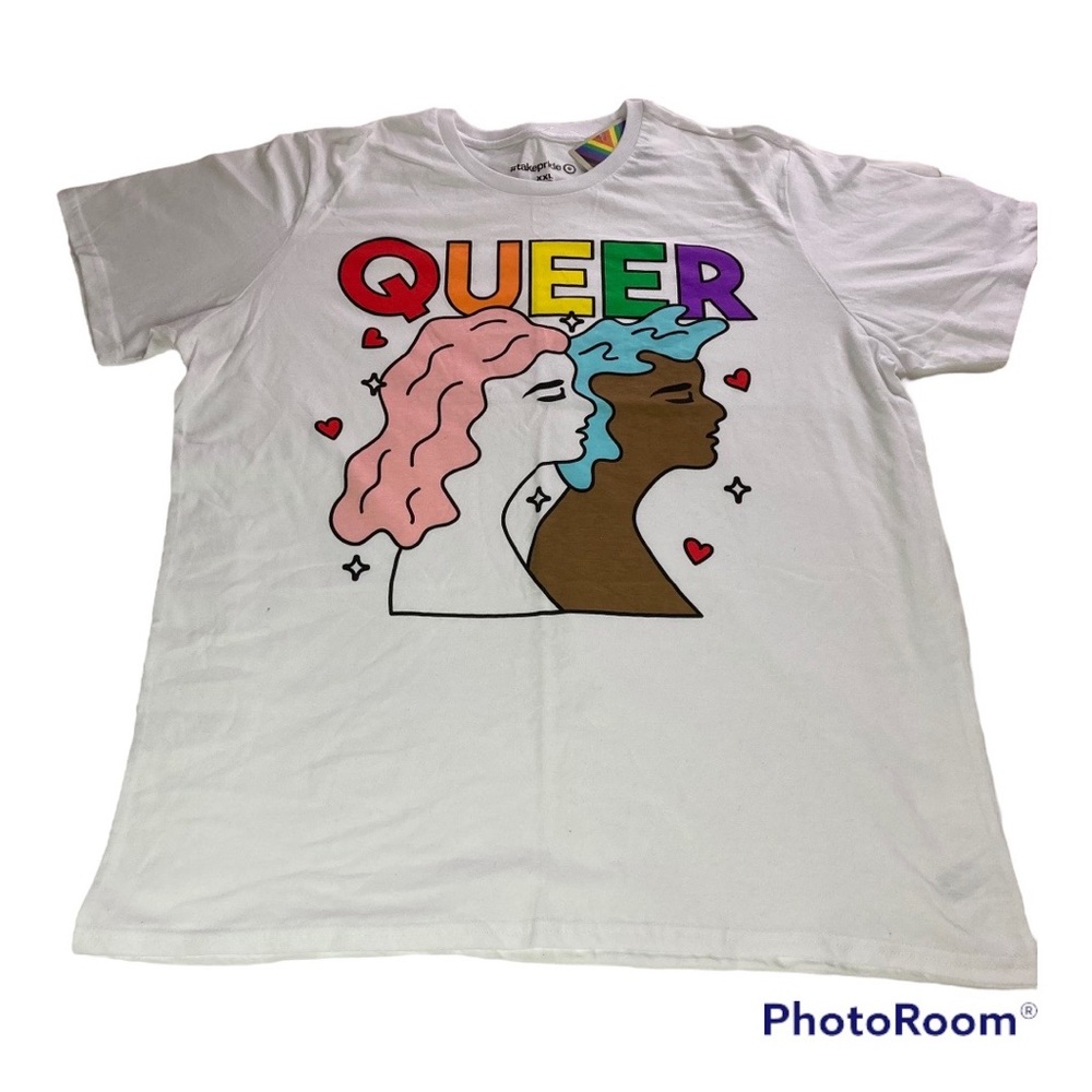 Unisex White XXL Pride T Shirt